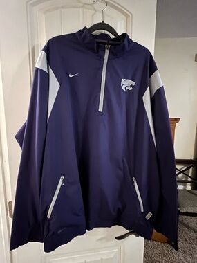 Nike Men's Purple Kansas State Wildcats Quarter-Zip, size XXL